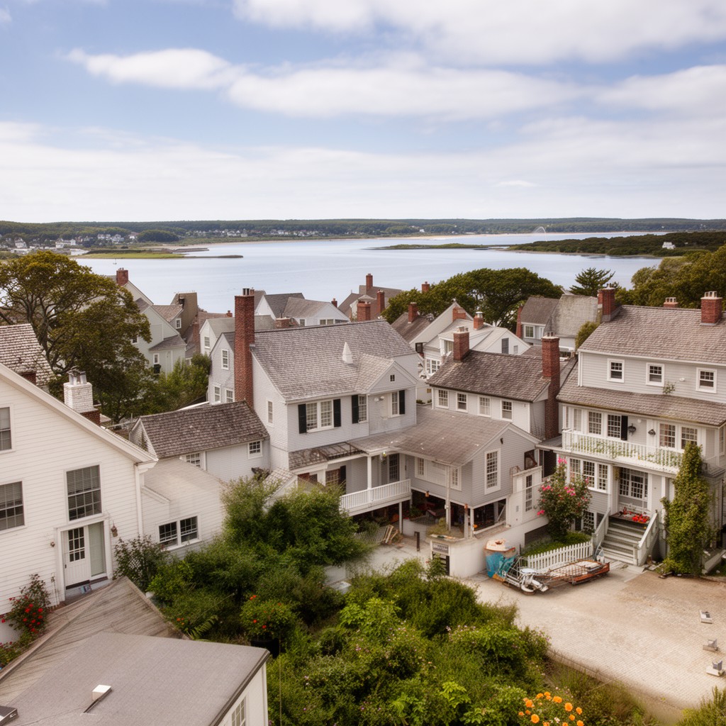 AI-generated illustration of Edgartown, Massachusetts