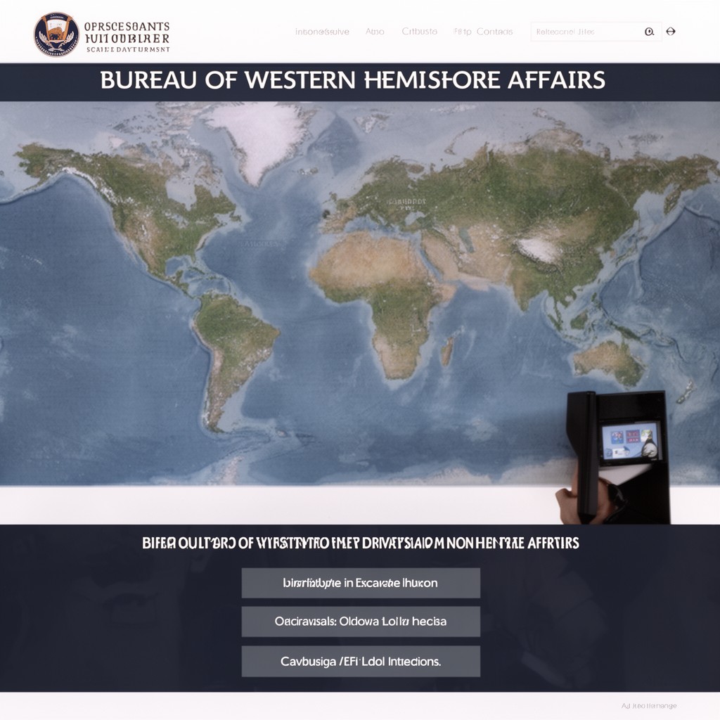 AI-generated illustration of Bureau of Western Hemisphere Affairs
