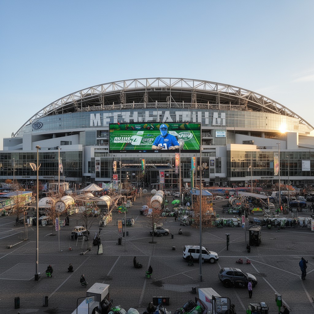 AI-generated illustration of MetLife Stadium