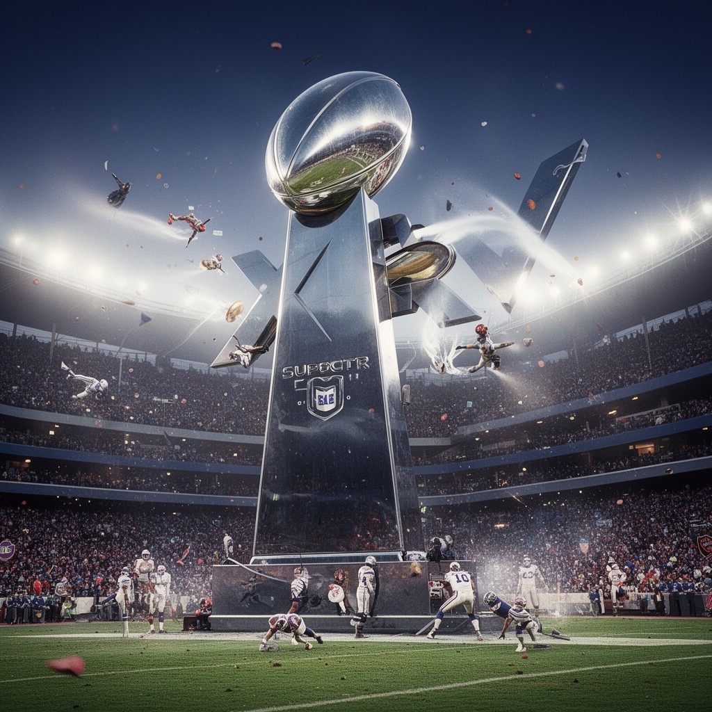 AI-generated illustration of Super Bowl XXV