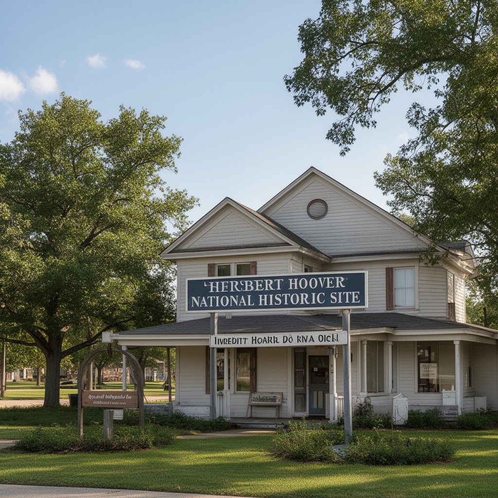 AI-generated illustration of Herbert Hoover National Historic Site
