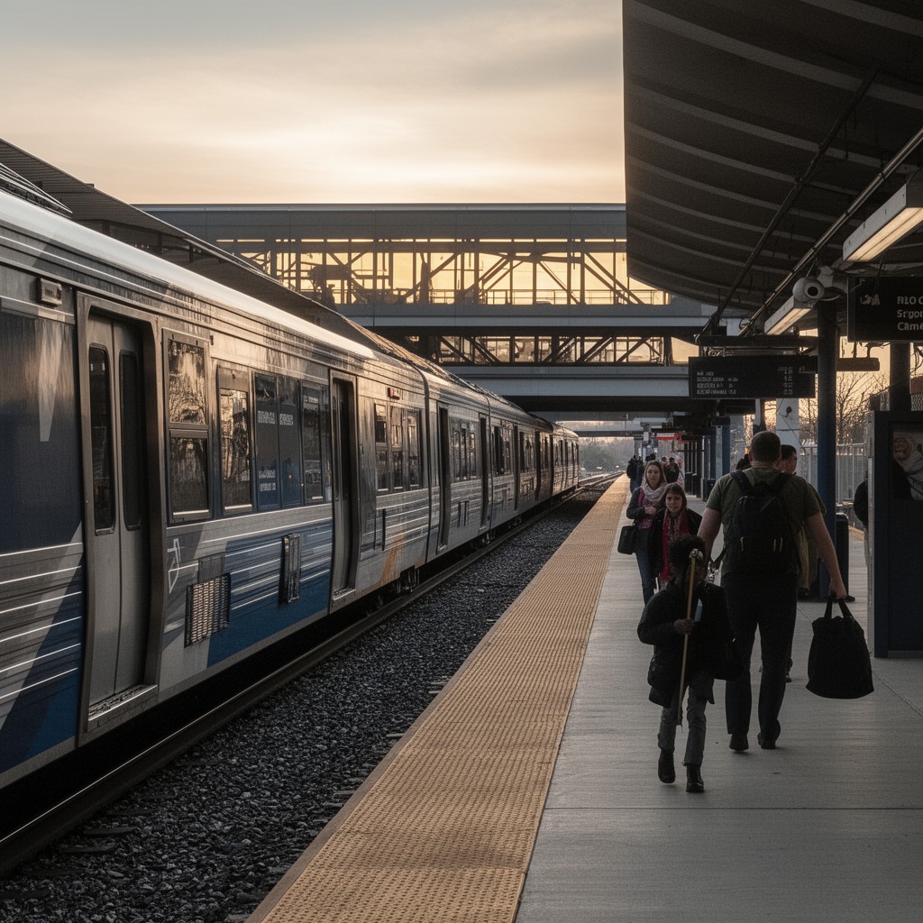 AI-generated illustration of Virginia Railway Express