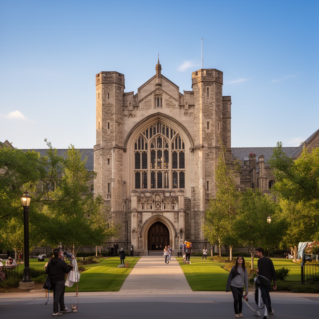 AI-generated illustration of University of Notre Dame