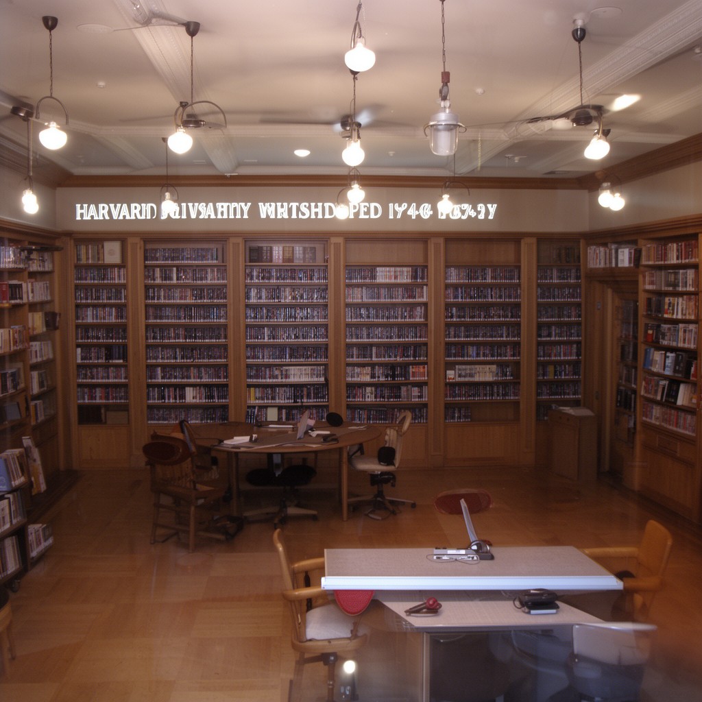 AI-generated illustration of Loeb Music Library