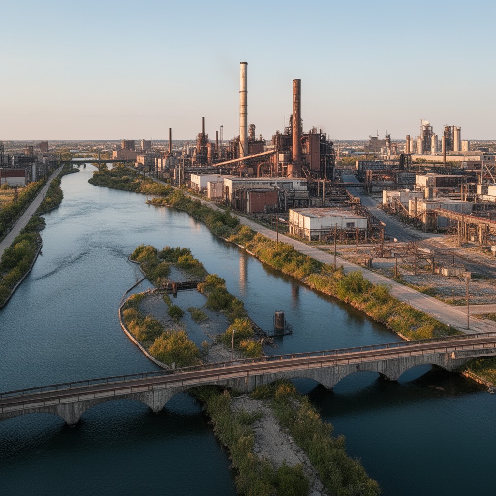 AI-generated illustration of Calumet River