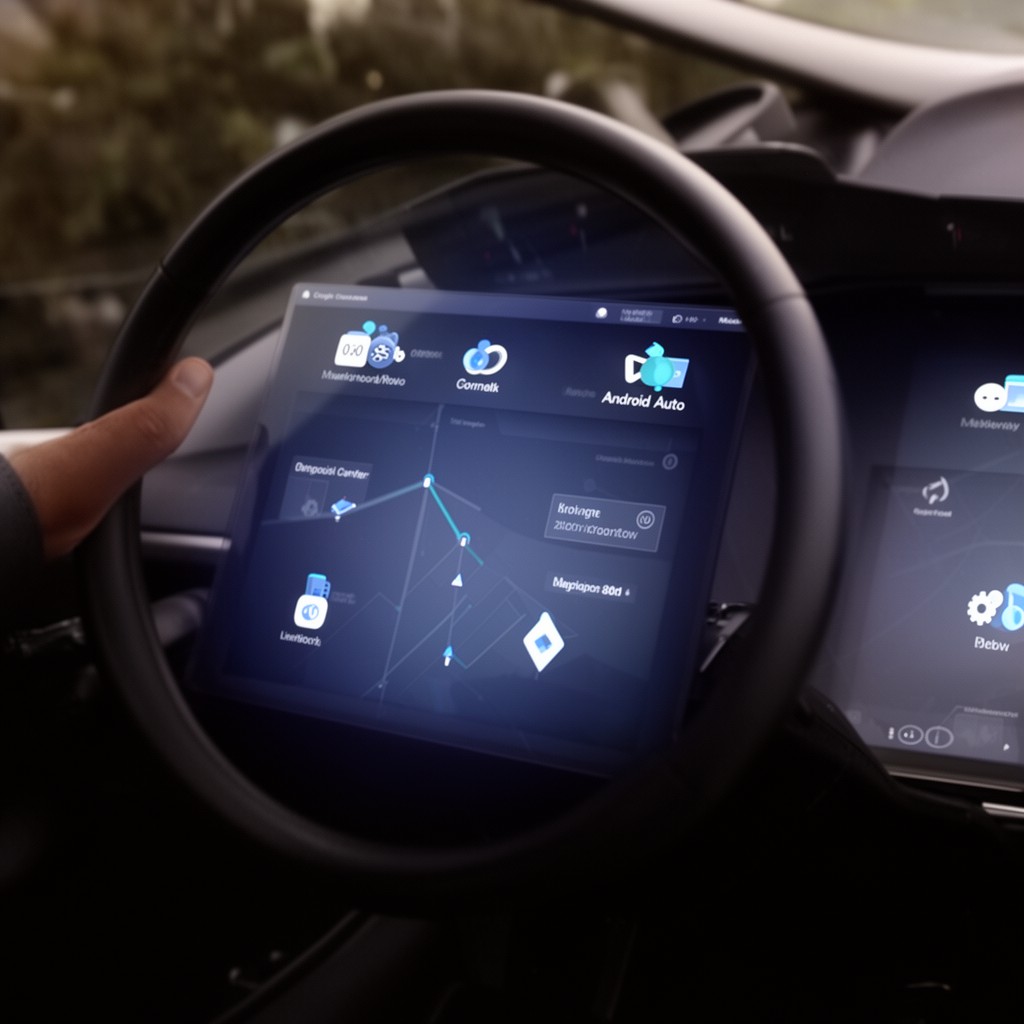 AI-generated illustration of Android Auto
