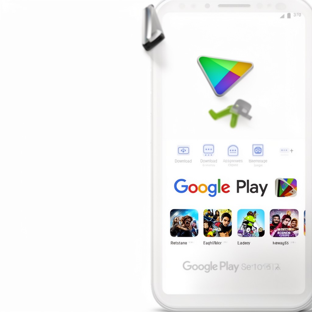 AI-generated illustration of Google Play Store