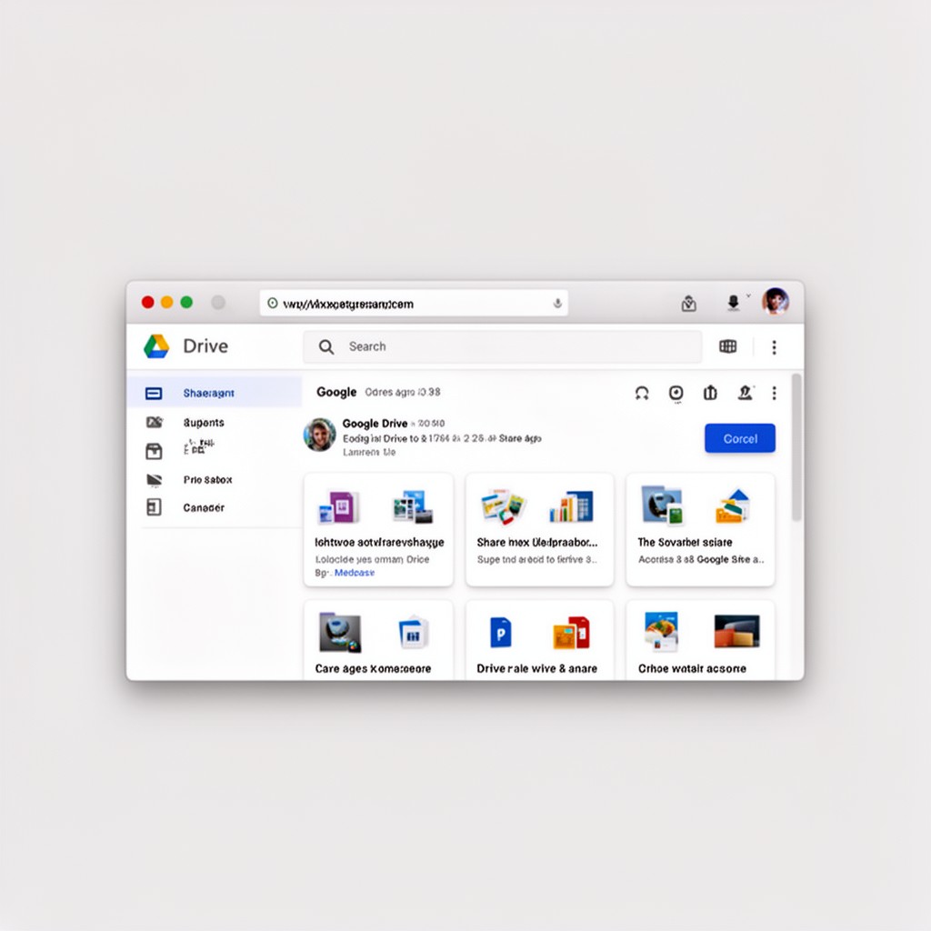 AI-generated illustration of Google Drive