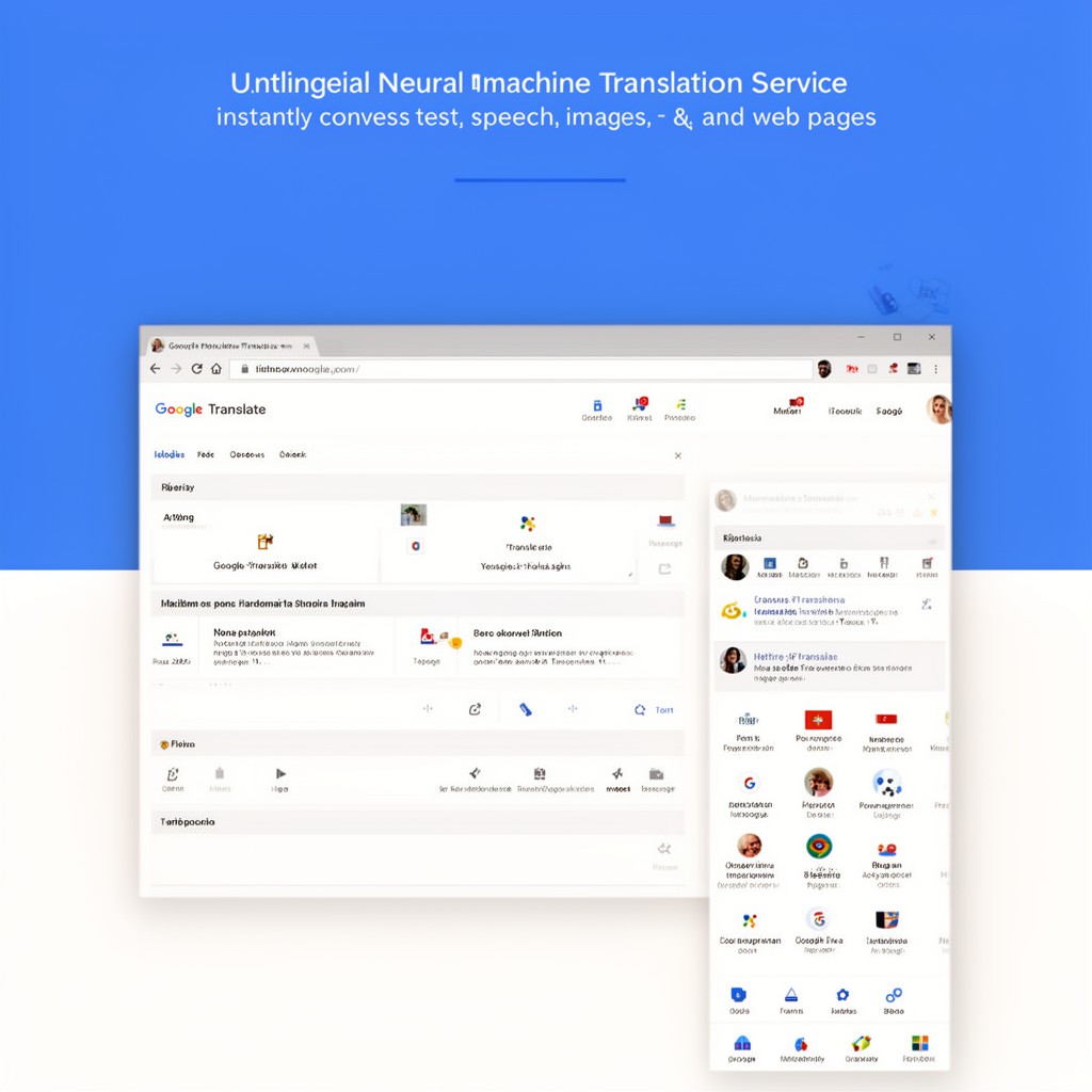 AI-generated illustration of Google Translate