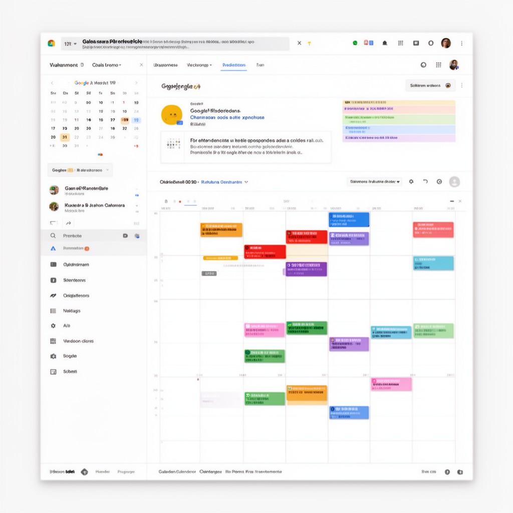 AI-generated illustration of Google Calendar