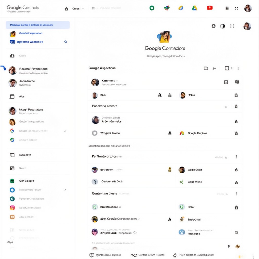 AI-generated illustration of Google Contacts