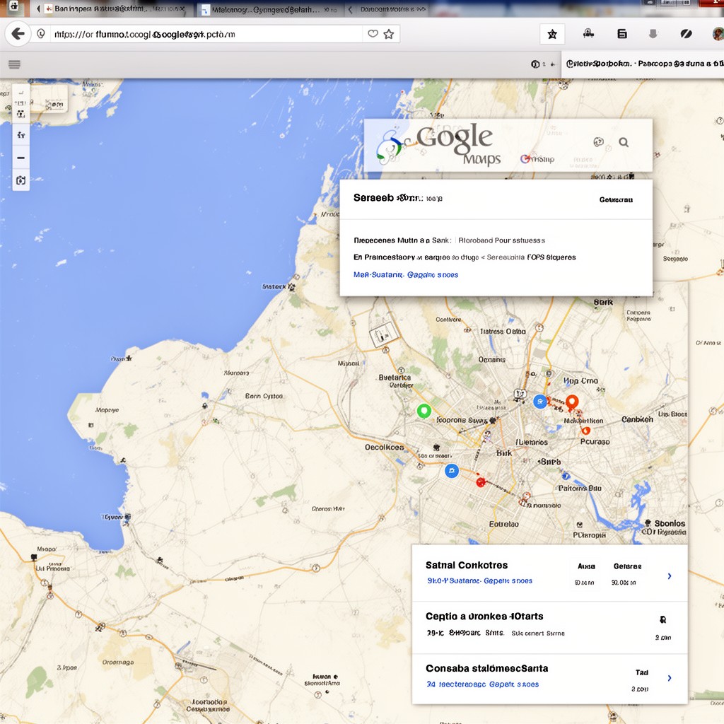 AI-generated illustration of Google Maps