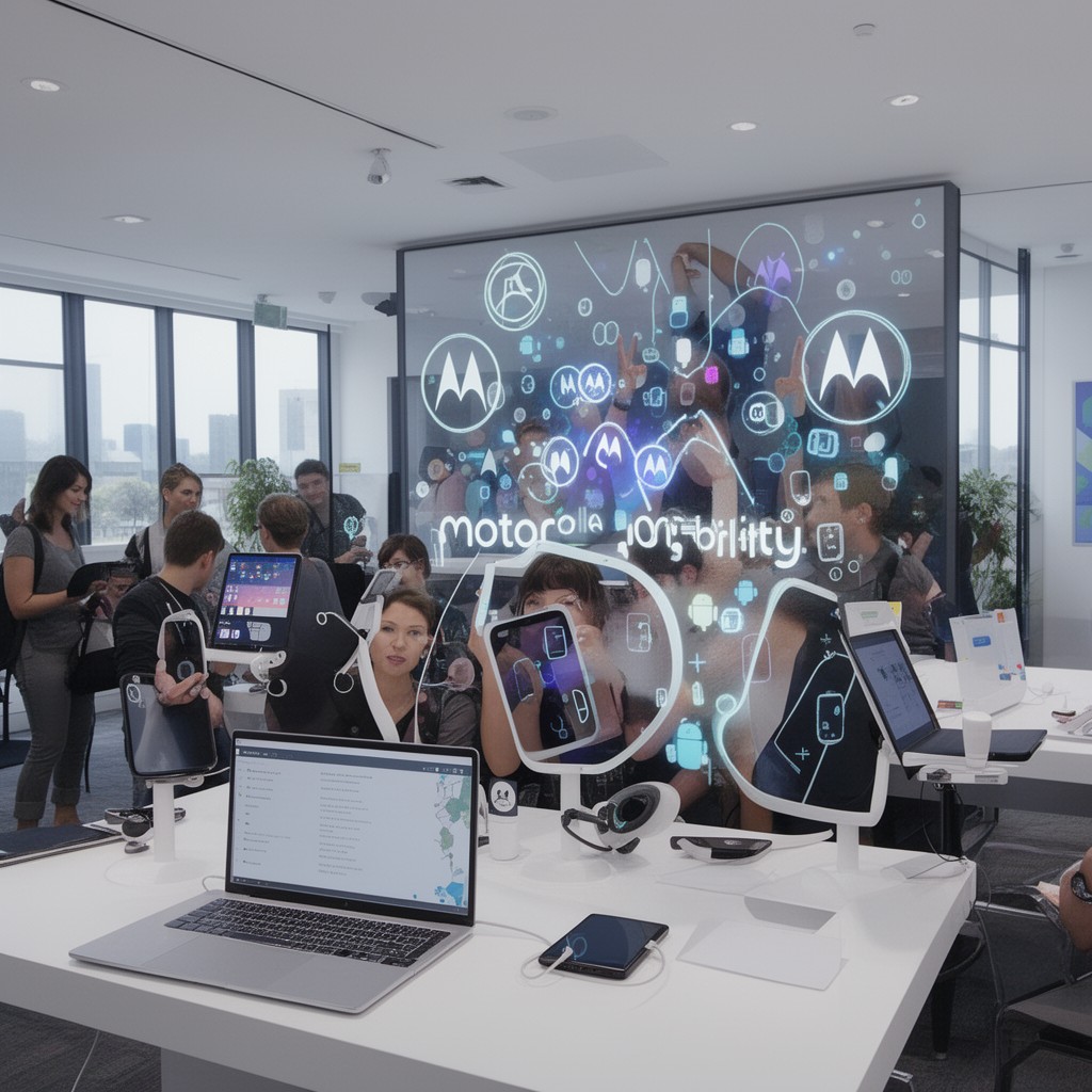 AI-generated illustration of Motorola Mobility