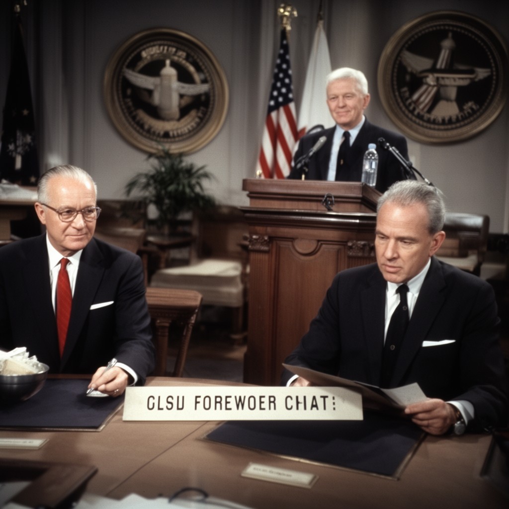 AI-generated illustration of Eisenhower's farewell address