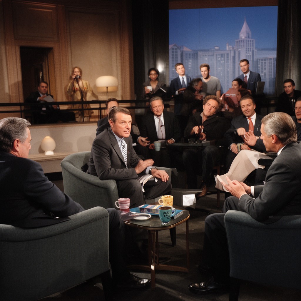 AI-generated illustration of Frost/Nixon