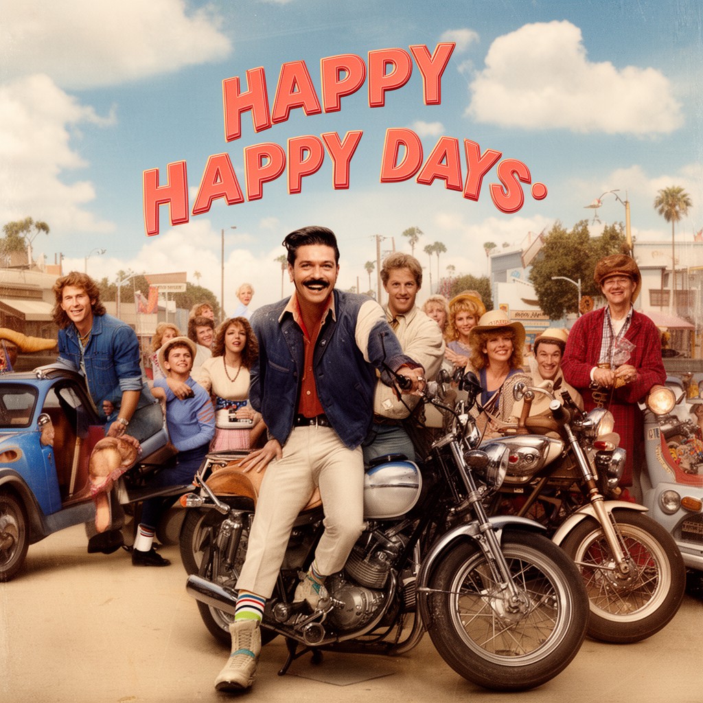 AI-generated illustration of Happy Days