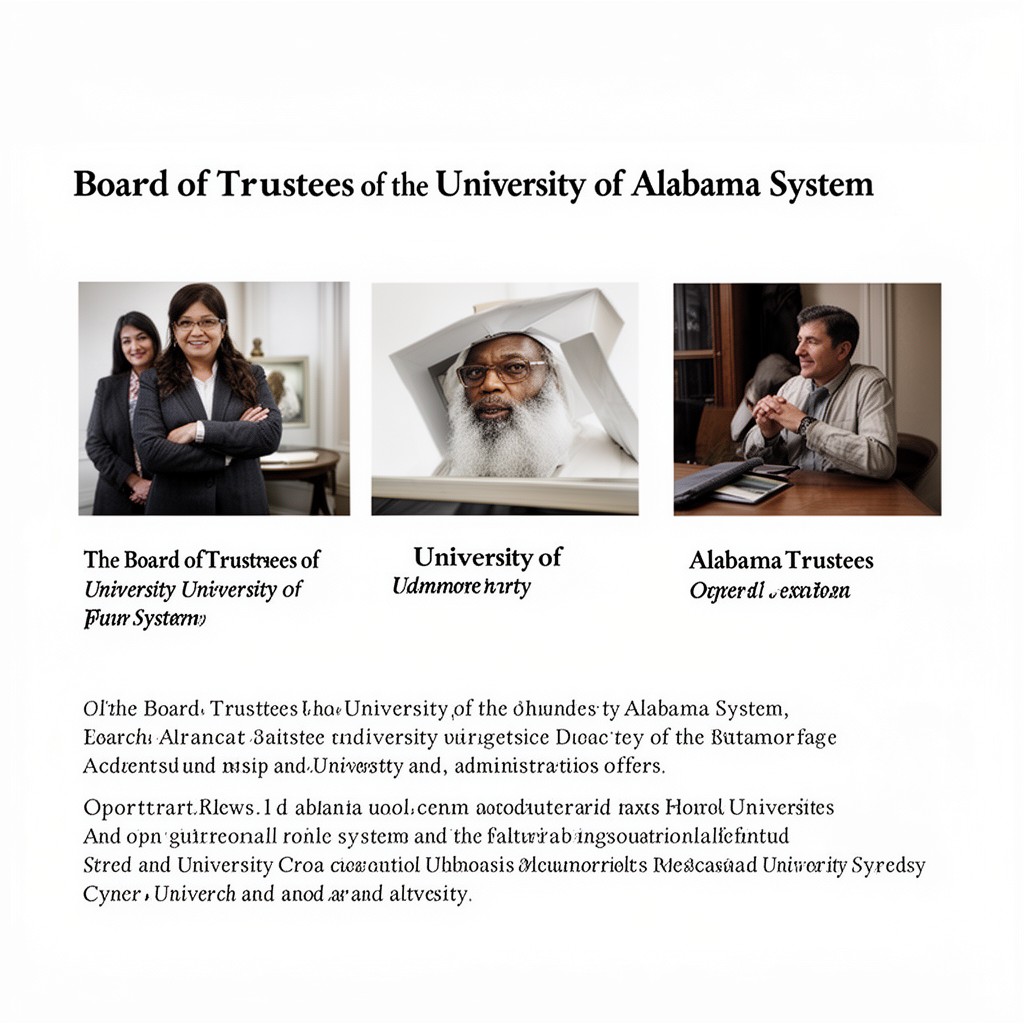 AI-generated illustration of Board of Trustees of the University of Alabama System
