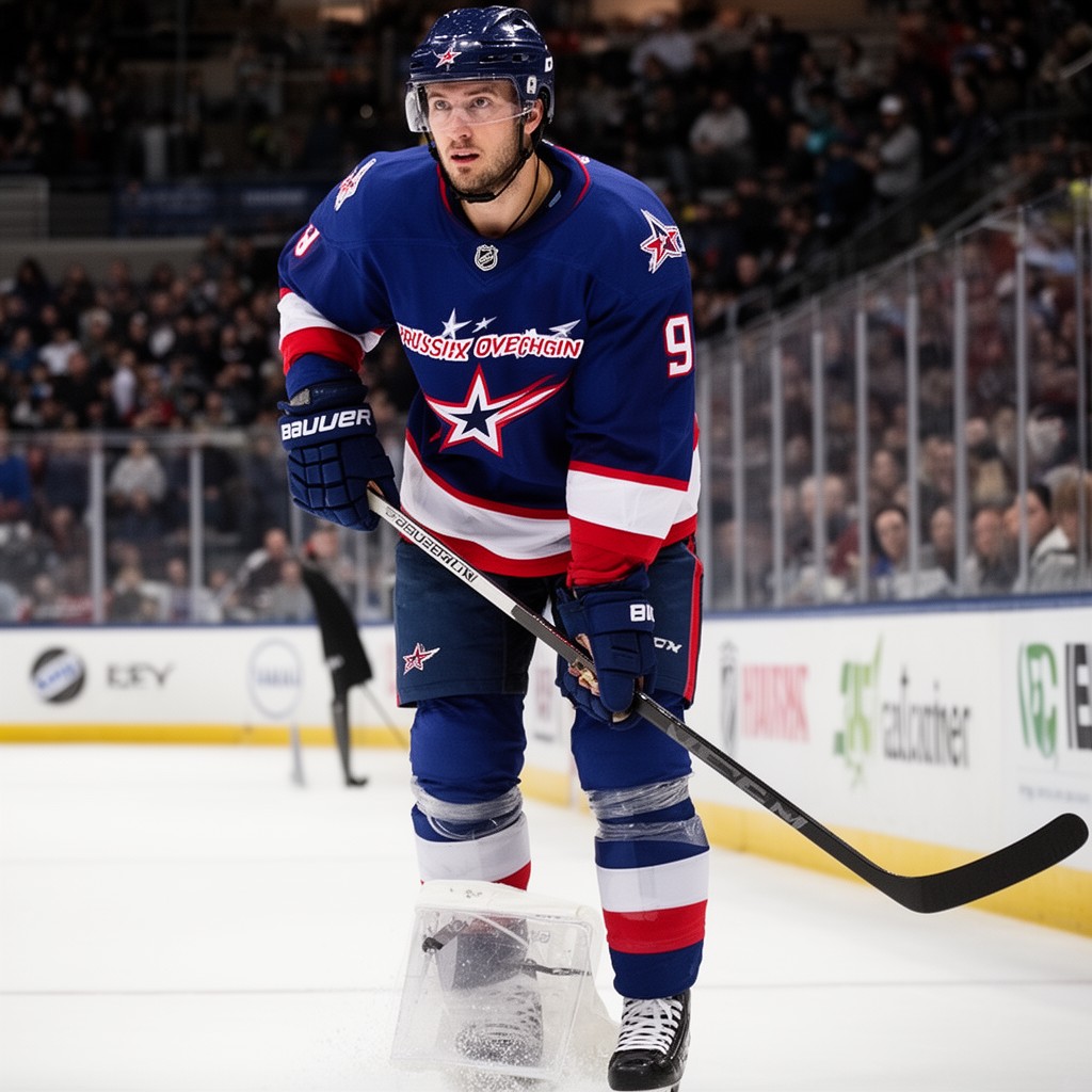 AI-generated illustration of Alex Ovechkin