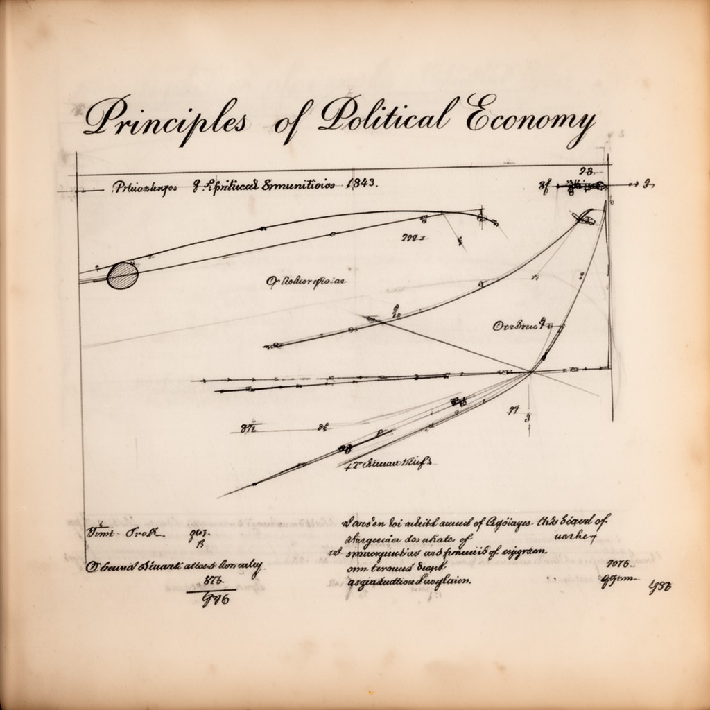 AI-generated illustration of Principles of Political Economy