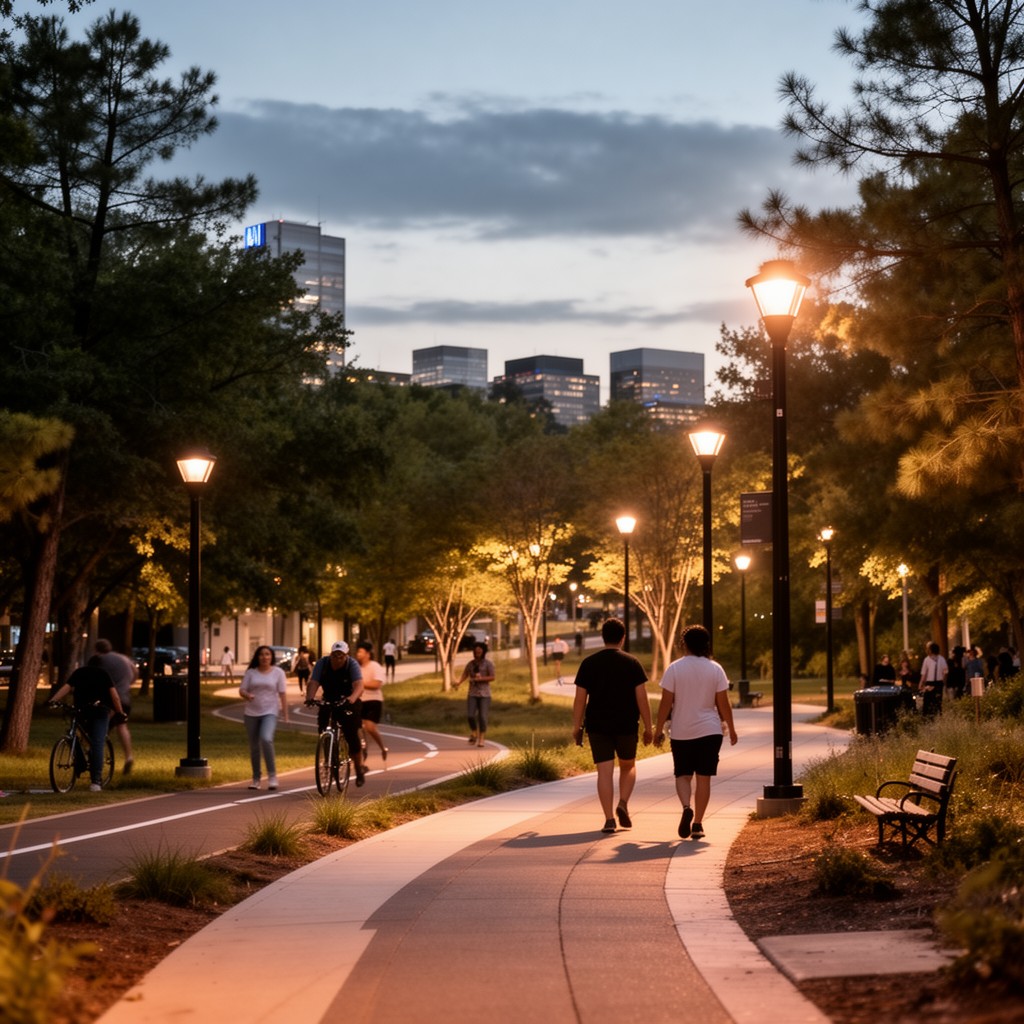 AI-generated illustration of Atlanta BeltLine