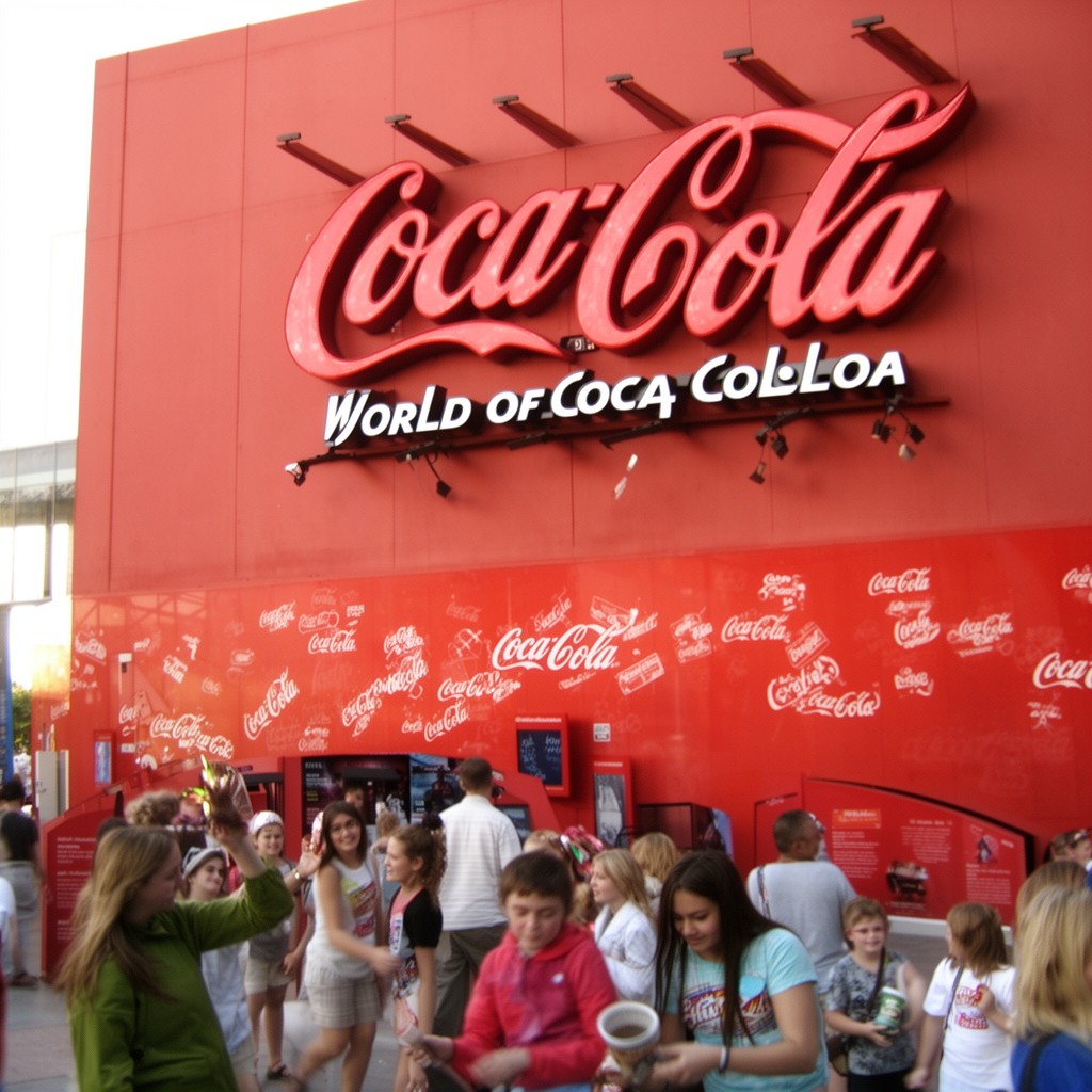 AI-generated illustration of World of Coca-Cola