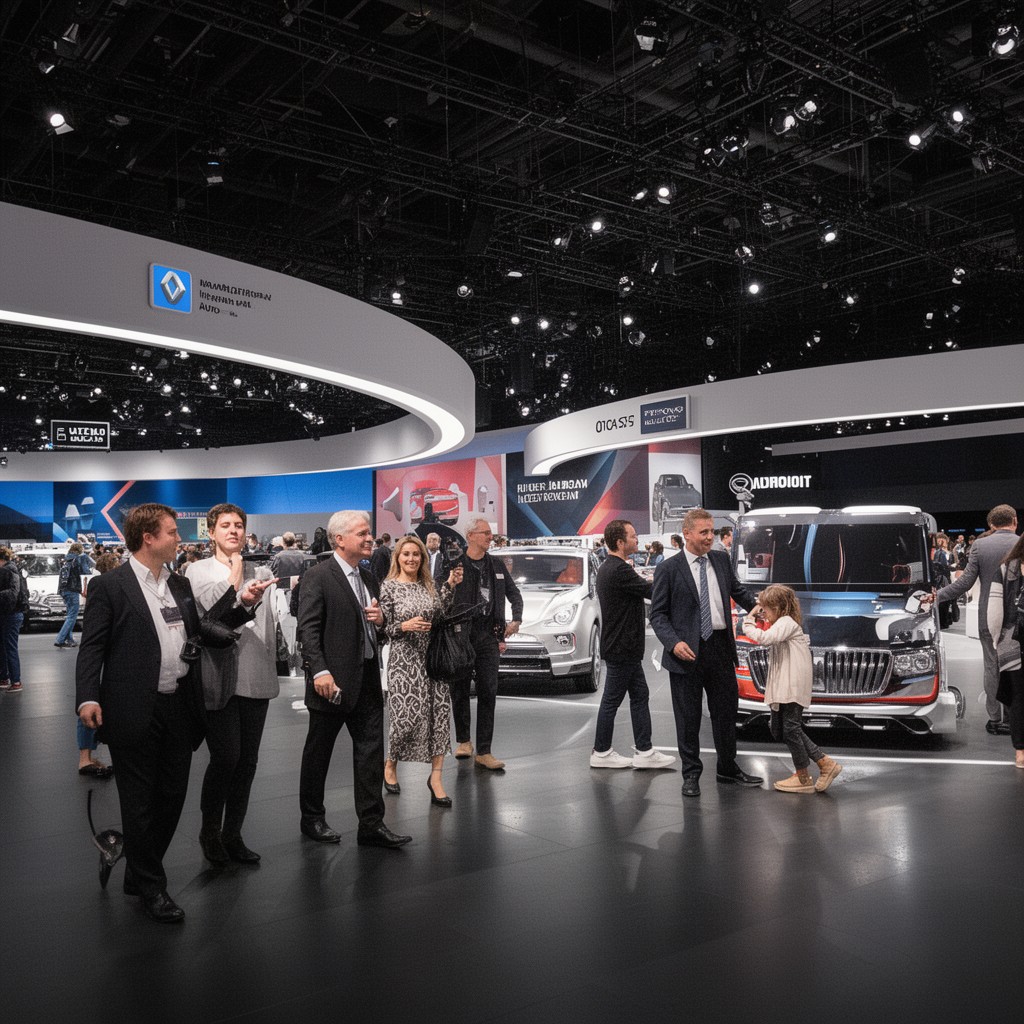 AI-generated illustration of North American International Auto Show