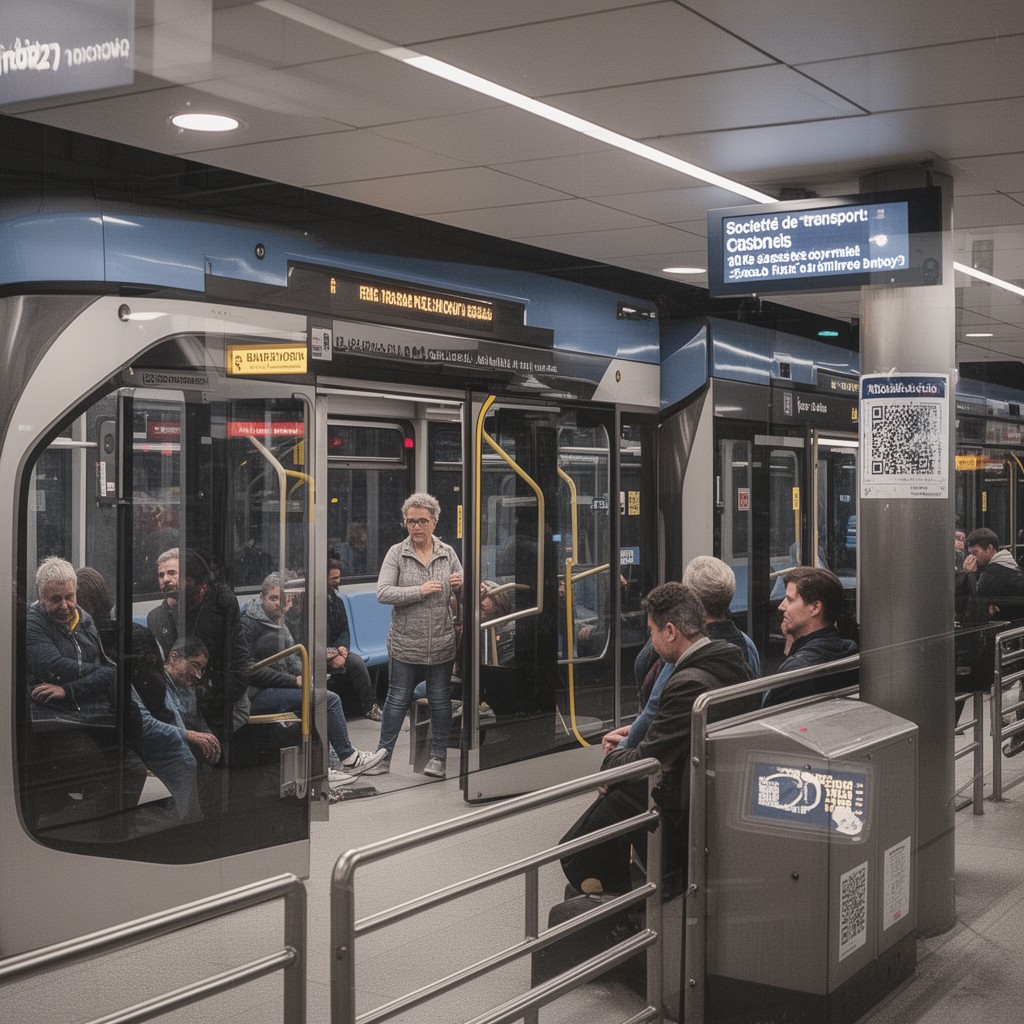 AI-generated illustration of Société de transport de Montréal