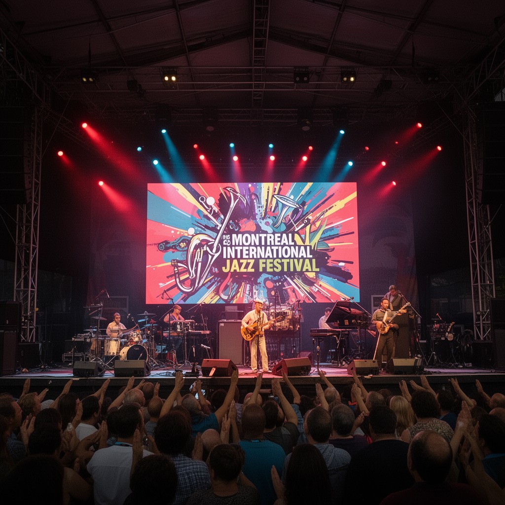AI-generated illustration of Montreal International Jazz Festival