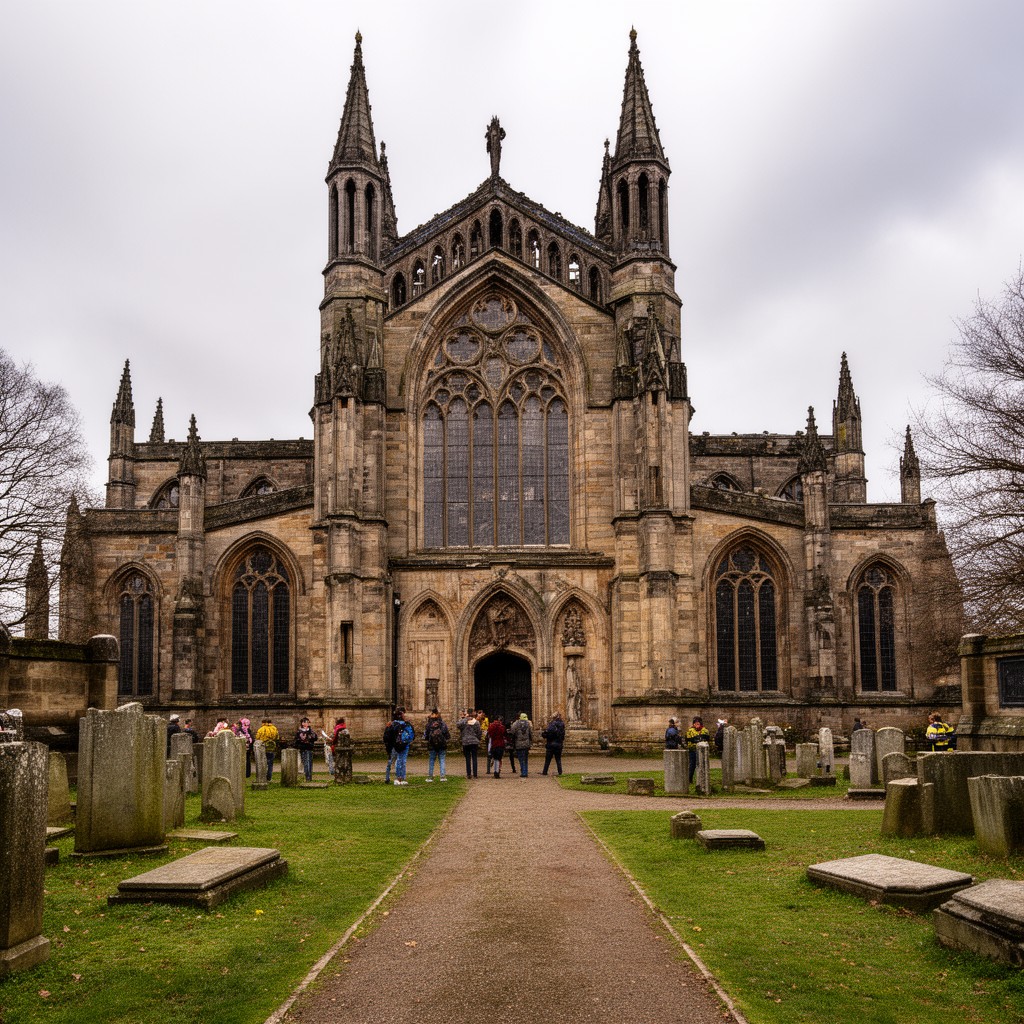 AI-generated illustration of Dunfermline Abbey
