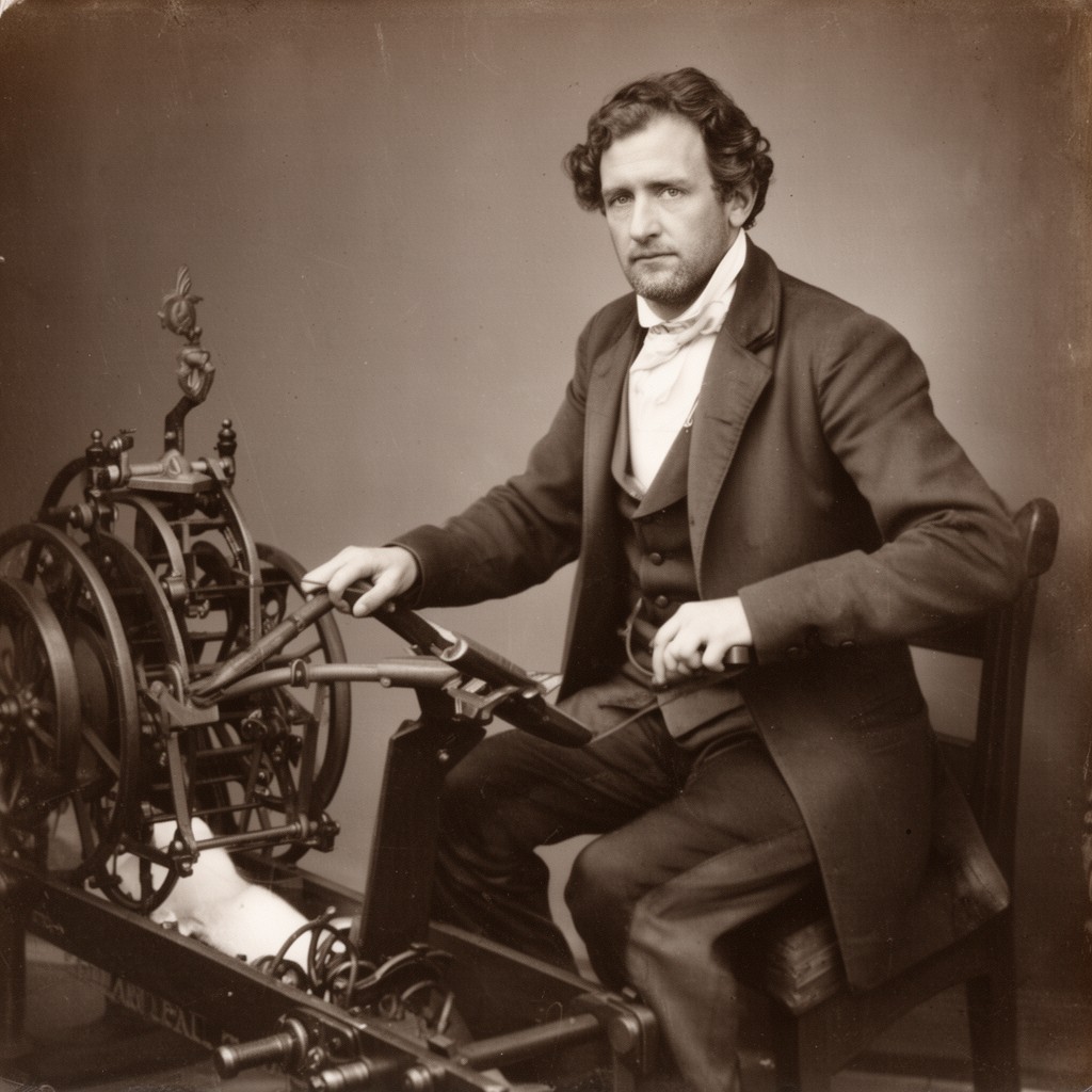 AI-generated illustration of Eli Whitney