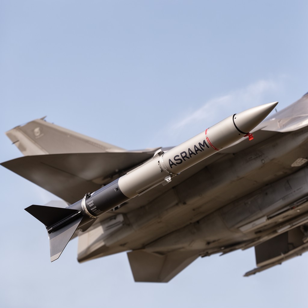AI-generated illustration of ASRAAM short-range air-to-air missile
