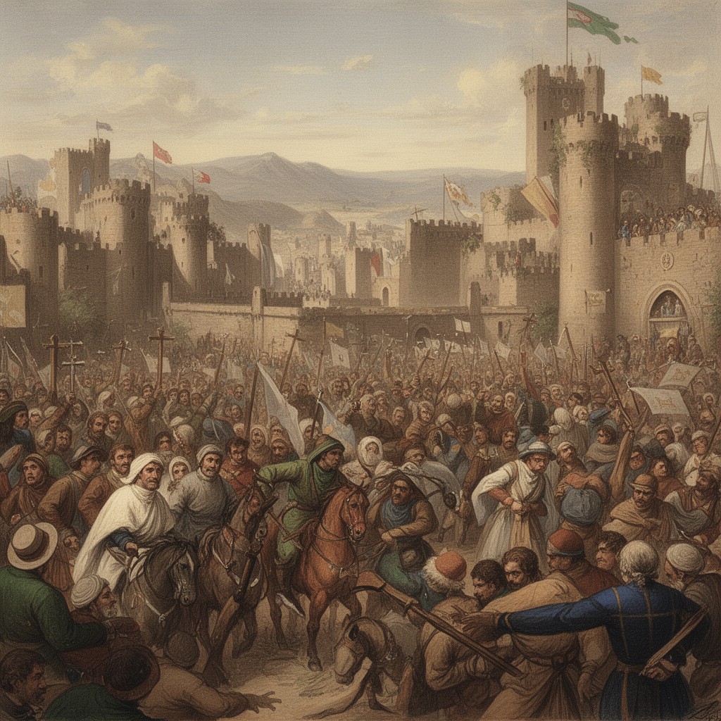 AI-generated illustration of Reconquista
