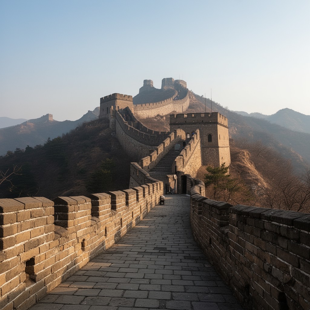 AI-generated illustration of Great Wall of China