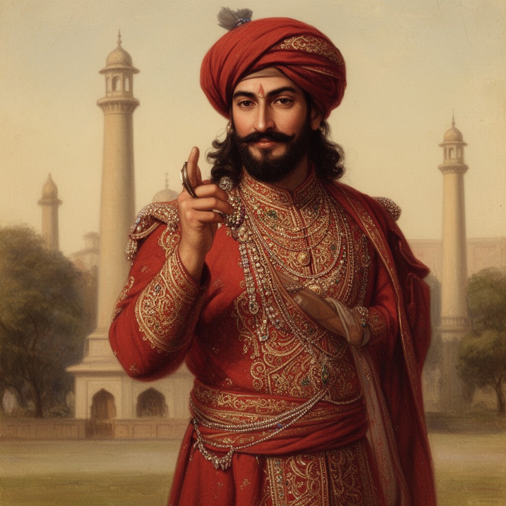 AI-generated illustration of Humayun