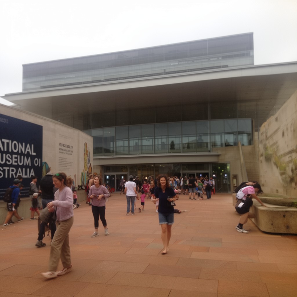 AI-generated illustration of National Museum of Australia