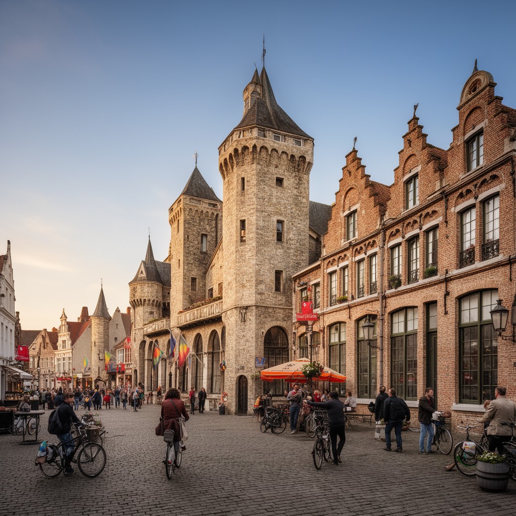 AI-generated illustration of Furnes (Veurne)