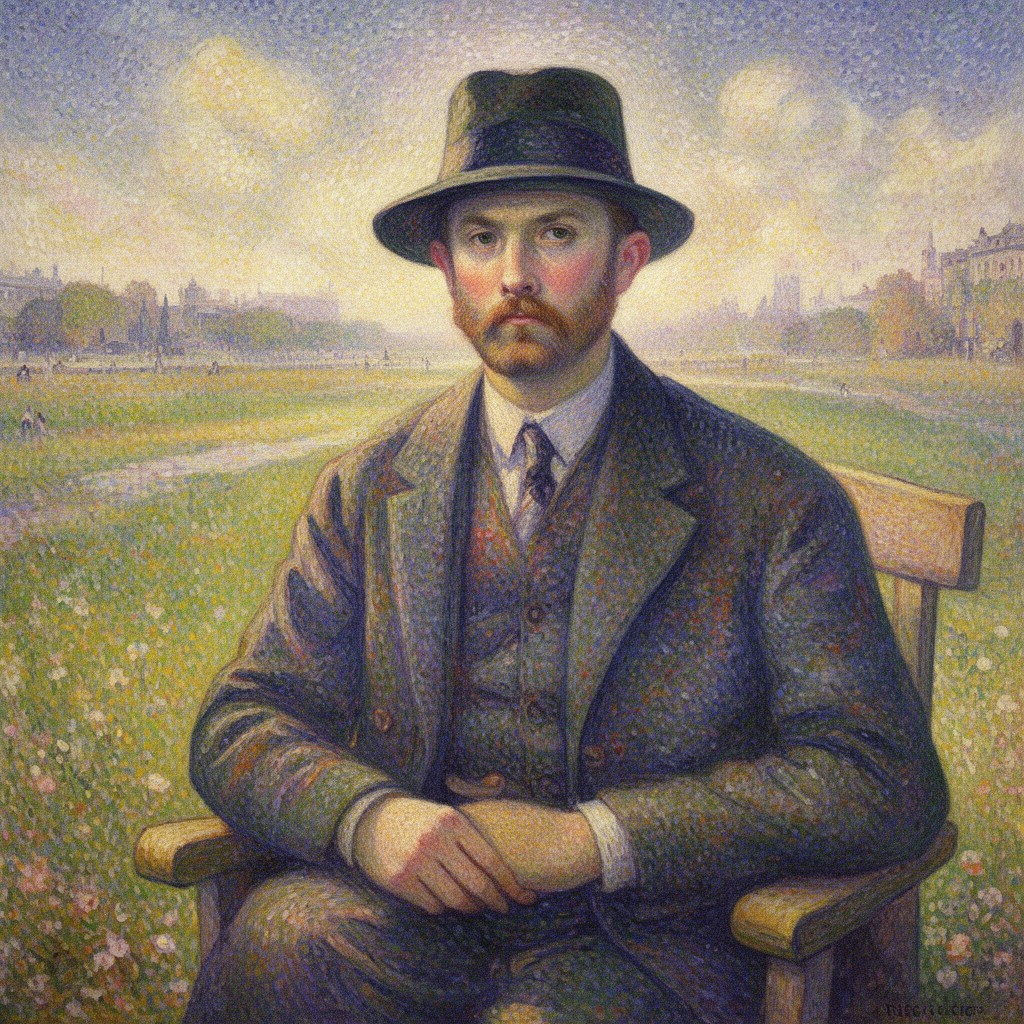 AI-generated illustration of Georges Seurat
