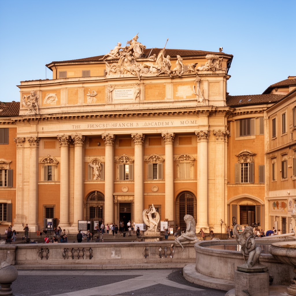 AI-generated illustration of French Academy in Rome