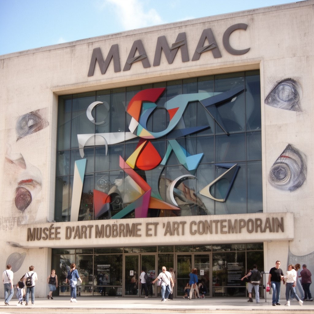 AI-generated illustration of Musée d’Art Moderne et d’Art Contemporain (MAMAC)
