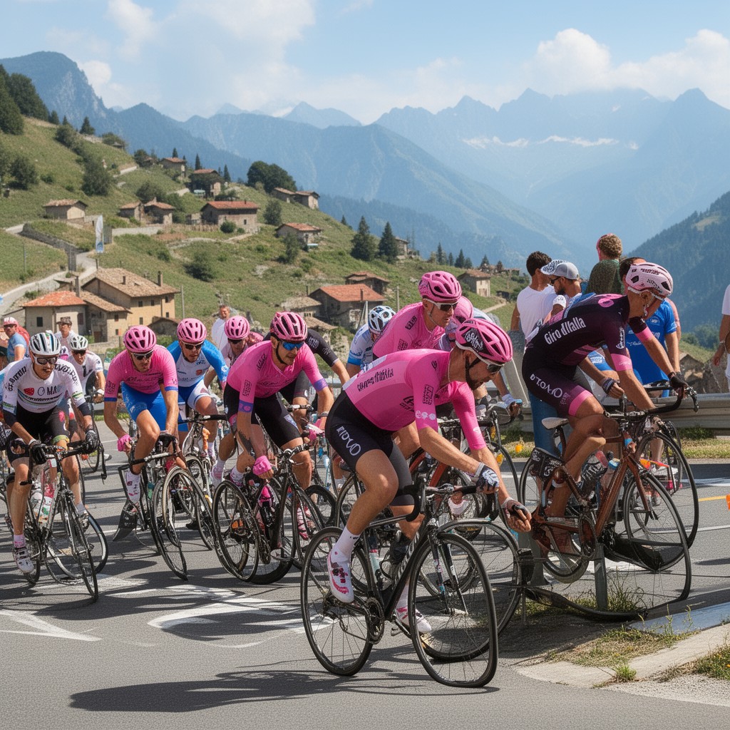 AI-generated illustration of Giro d'Italia