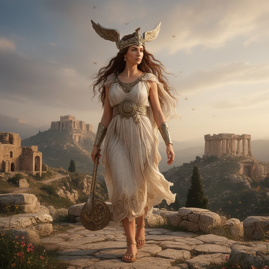 AI-generated illustration of Athena