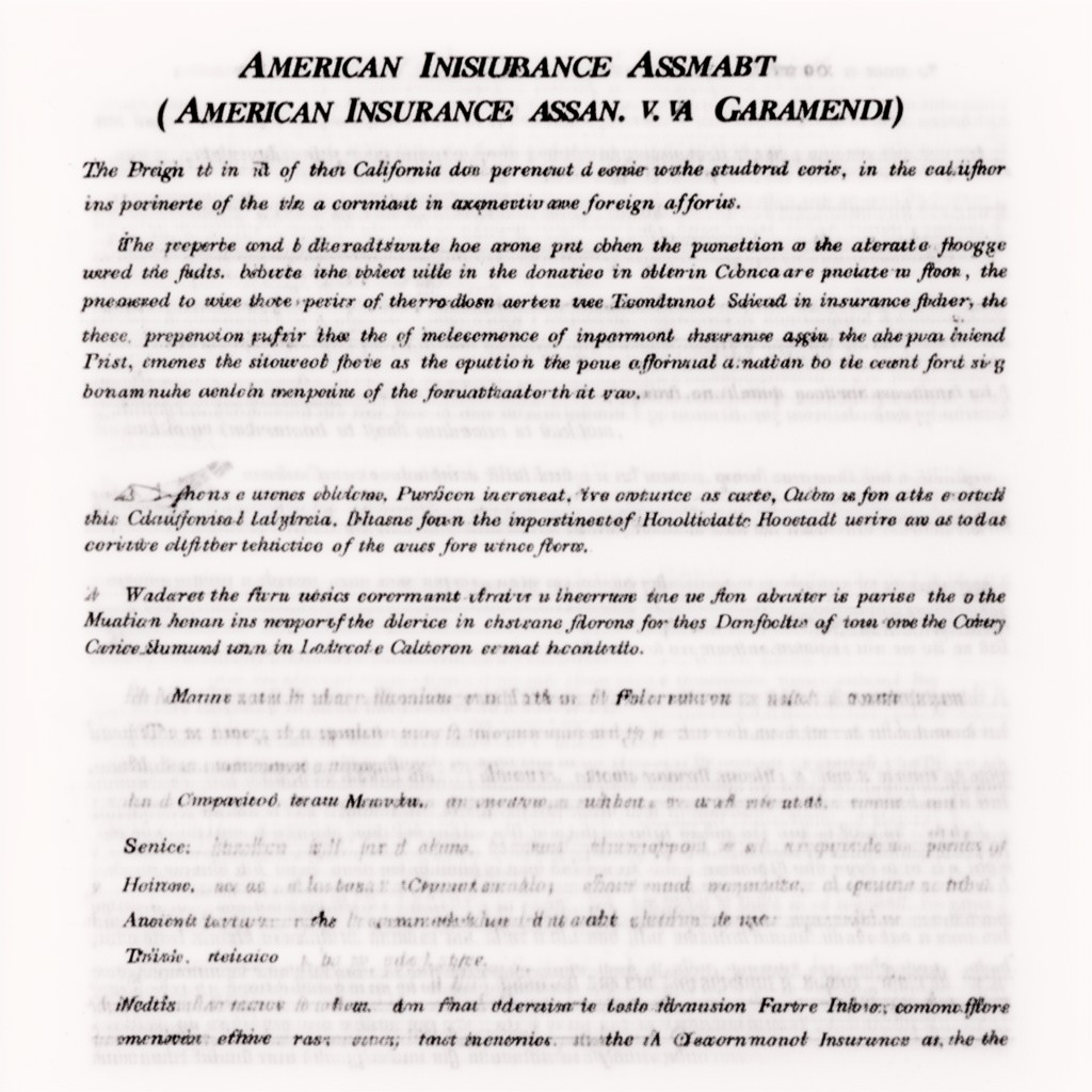 AI-generated illustration of American Insurance Assn. v. Garamendi