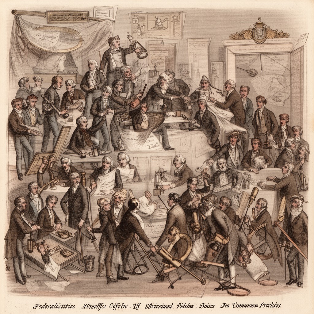 AI-generated illustration of Federalists