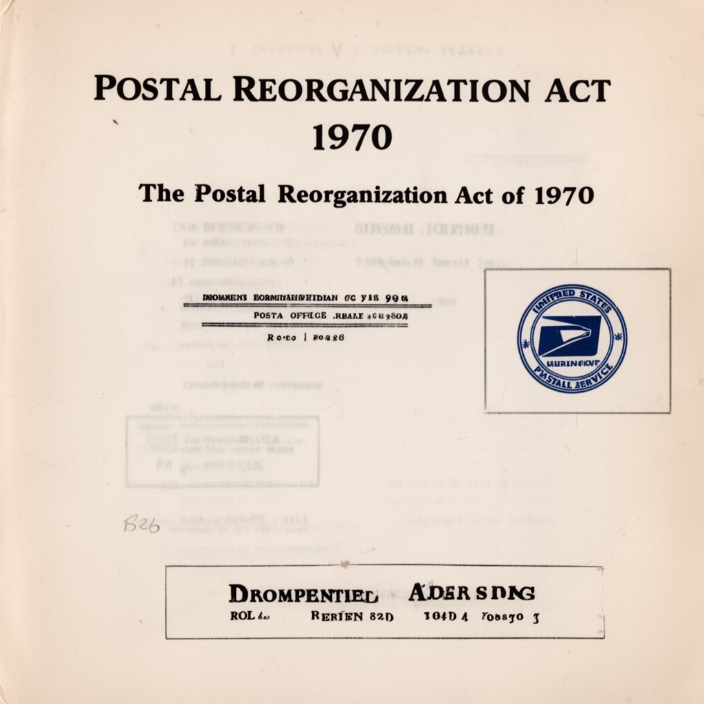 AI-generated illustration of Postal Reorganization Act of 1970