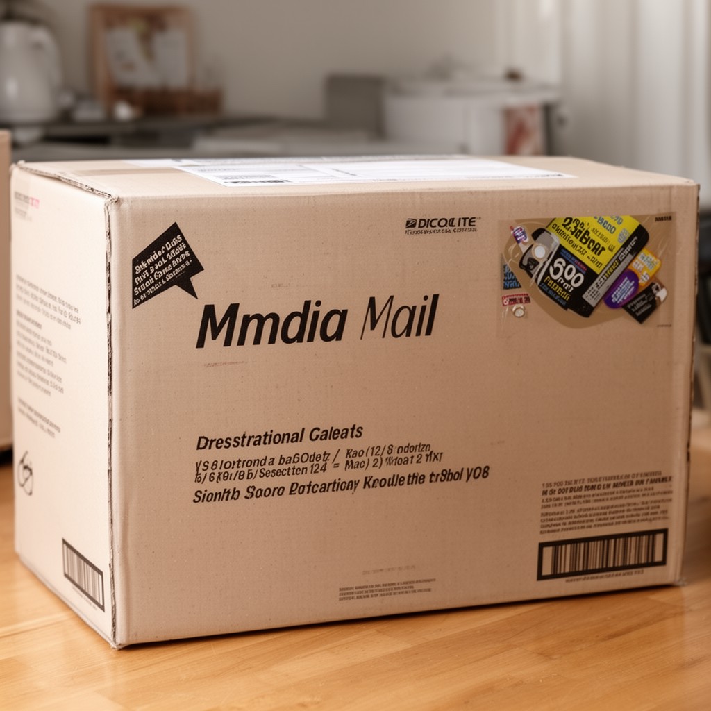 AI-generated illustration of Media Mail