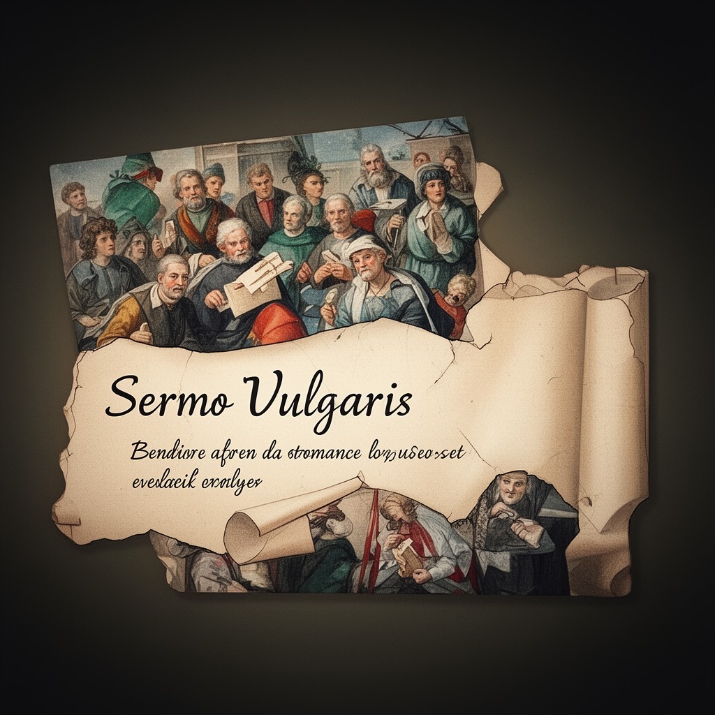 AI-generated illustration of Sermo Vulgaris