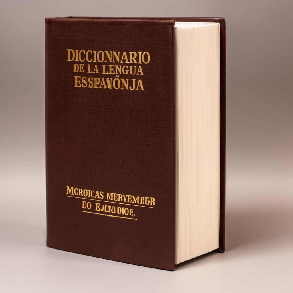 AI-generated illustration of Diccionario de la lengua española