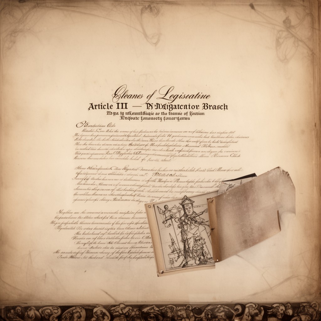 AI-generated illustration of Article III – The Legislative Branch