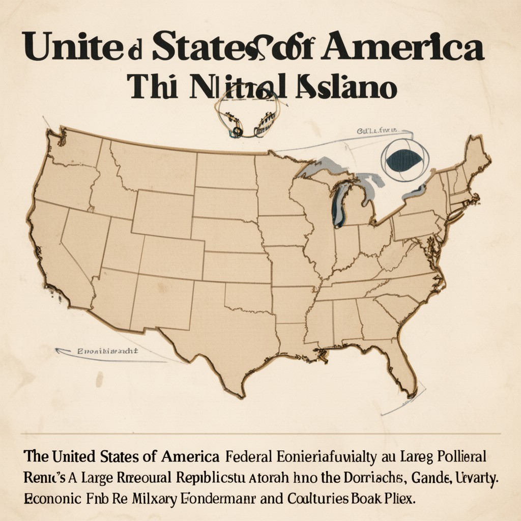 AI-generated illustration of United States of America
