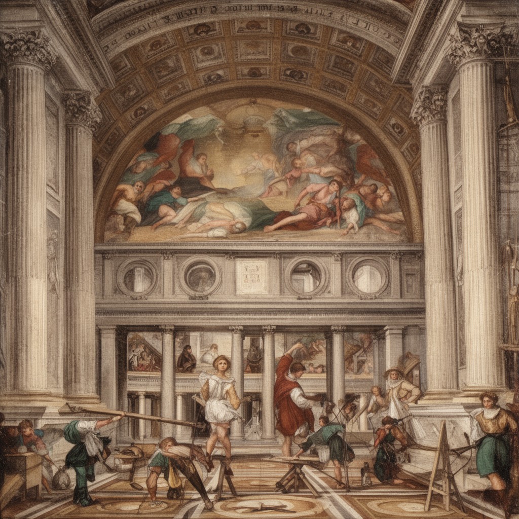 AI-generated illustration of Donato Bramante